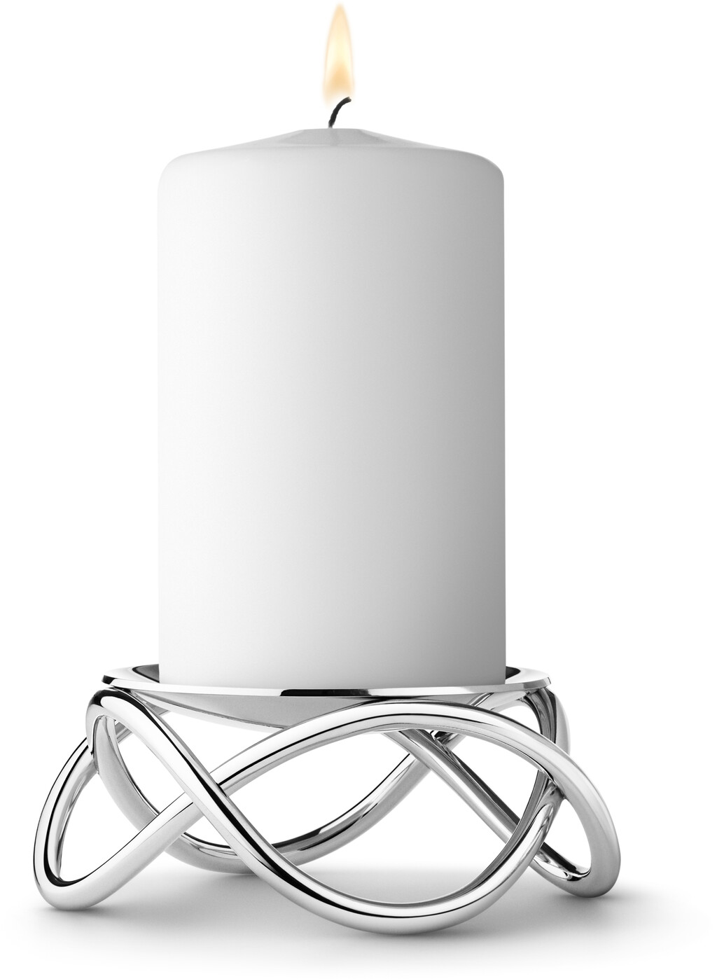 Jensen Glow Lysestage 10,4 cm, Mat stål Sæsonvarer Hjem.dk