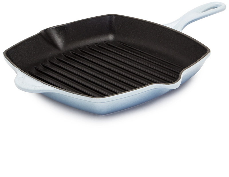 Le Creuset Grillpande Kvadratisk 26 cm, Coastal Blue Grillpande Hjem.dk
