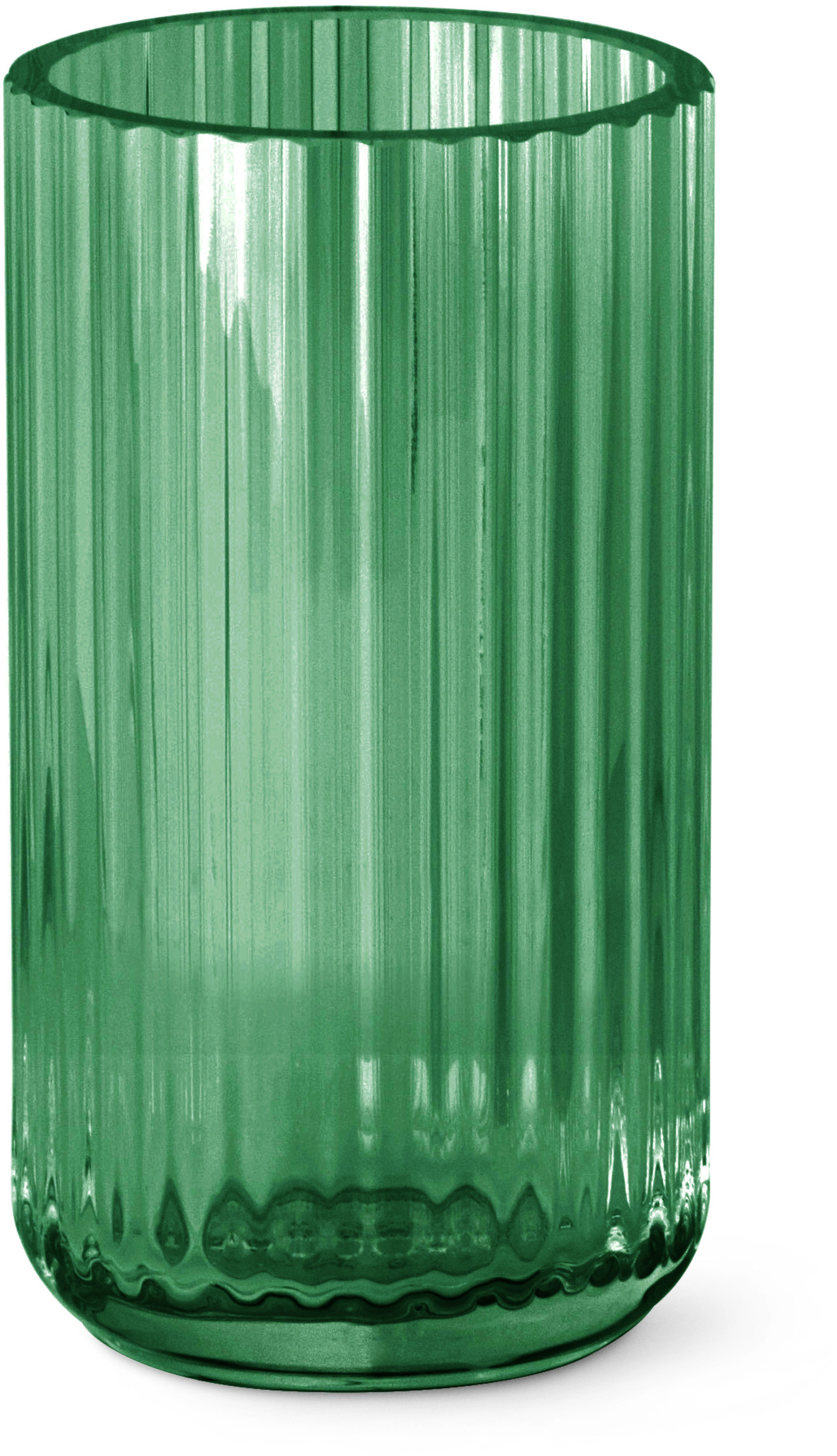 Lyngby Vasen 15cm Grøn Glas Vaser Hjem.dk