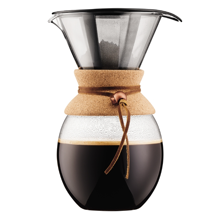 Bodum Kaffebrygger med filter, 1.5 l POUR OVER , Kork Kaffemaskine